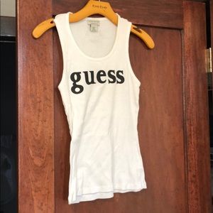 Guess Jeans Authentic white medium tank top